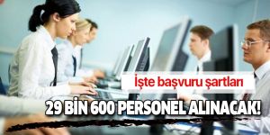 Sağlık Bakanlığı 29 bin 600 kamu personeli alımı başvuru şartları .