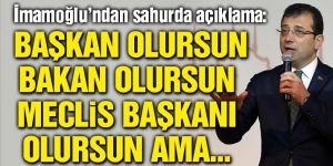 İmamoğlu'ndan Yıldırım'a "Çünkü çaldılar" tepkisi