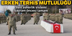 Kışlalarda erken terhis mutluluğu