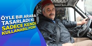 Öyle bir araba tasarladı ki sadece kendi kullanabiliyor