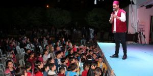 Ramazan seyyahları Oltu’da çocukları eğlendirdi