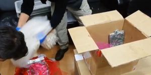 Kargo paketinden 7 bin 560 adet uyuşturucu hap ele geçirildi