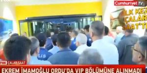 İmamoğlu, VIP'e alınmadı