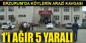Erzurum’da iki köy arasında arazi kavgası