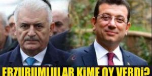 İstanbul'da Erzurumlu kime oy verdi!