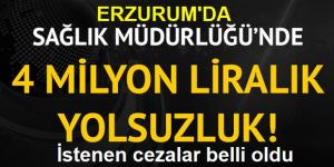 Erzurum il sağlık ve halk sağlığı müdürlüklerindeki zimmet iddiası