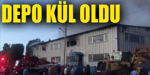 Erzurum'da depo yangını