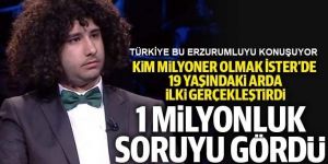 O Erzurumlu 1 milyon liralık soruyu açtırdı!