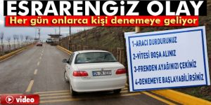 Erzurum'da gizemli yol