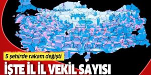 YSK’dan yeni karar! İllerin vekil sayısı değişti.
