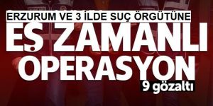 4 ilde eş zamanlı operasyon: 9 gözaltı