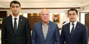 Türkmenistan heyetinden Başkan Sekmen’e ziyaret