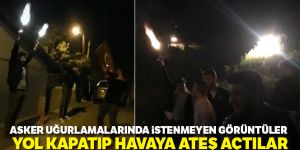 Magandalar tünel kapatıp havaya ateş açtı