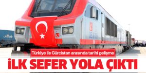 Türkiye ile Gürcistan arasındaki ilk ihracat treni Erzurum'dan hareket etti