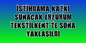 İstihdama katkı sunacak Erzurum Tekstilkent'te sona yaklaşıldı