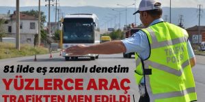 422 araç trafikten men edildi