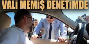 Erzurum Valisi Okay Memiş trafik denetimine çıktı