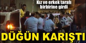 Kız ve erkek tarafı birbirine girdi!