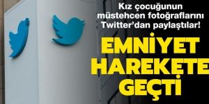 witter'dan bir kız çocuğuna ait müstehcen fotoğraflar paylaşan kişiler...