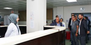 Çomaklı, Araştırma Hastanesi’nde incelemede bulundu