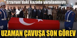 Erzurum'daki kazada yaralanan uzman çavuş hayatını kaybetti