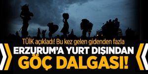 Erzurum yine göç verdi