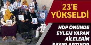 HDP önünde eylem yapan ailelerin sayısı 9'uncu günde 23'e yükseldi