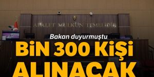 Bin 300 hakim ve savcı adayı alınacak