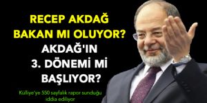 Akdağ Bakan mı Oluyor?