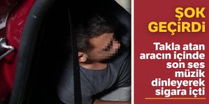 Bursa'da kaza yapan sürücü şoka girdi! Son ses müzik dinleyip, sigara içti