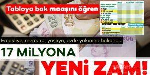 Memur ve emekliye zam ve fark...