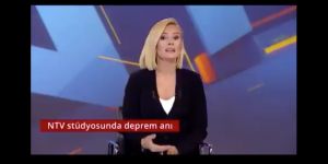 Kokutan deprem canlı yayına böyle yansıdı!