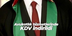 Avukatlık hizmetlerinde KDV indirildi