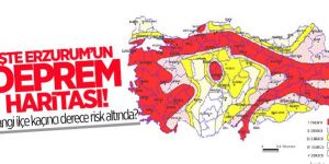 İşte Erzurum'un Deprem Haritası!
