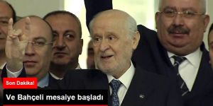 MHP Lideri Devlet Bahçeli, Genel Merkez binasında