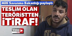 MSB teslim olan teröristin görüntülerini paylaştı!