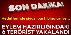 Parti binalarına bombalı saldırı hazırlığında yakalandılar