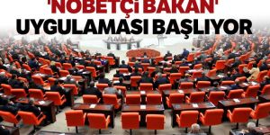 'Nöbetçi bakan' uygulaması yarın başlıyor