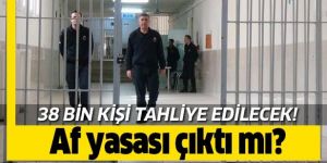 1. yargı paketi ile 38 bin kişi tahliye edilecek.