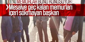 Belediye çalışanları işe geç geldi! Kapıları kapatıp, içeri almadı