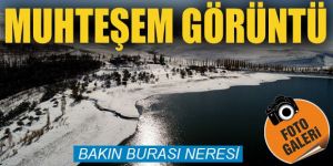 Palandöken göleti hayran bıraktı!