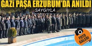 Büyük önder Erzurum'da anıldı