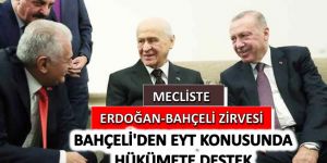 Meclis'te Erdoğan-Bahçeli zirvesi
