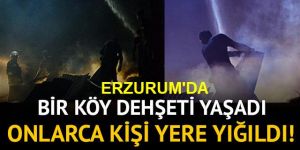 Erzurum'da Gece çıkan yangın 6 evi küle çevirdi