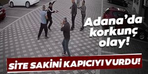 Adana'da site sakini kapıcıyı silahla vurdu!
