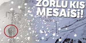 Zorlu kış mesaisi!