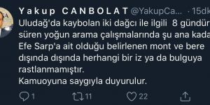 Bursa Valisi Canbolat'tan "ceset bulundu" iddialarına ilişkin açıklama