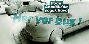 Doğu Anadolu'da gece en düşük sıcaklık Erzurum'da ölçüldü