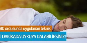 İki dakikada uykuya dalabilirsiniz