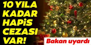 Bekir Pakdemirli'den yılbaşı ağacı uyarısı